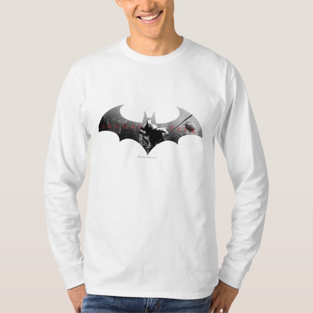Arkham City Fladdermus Symbol Tee Shirt (Framsida)