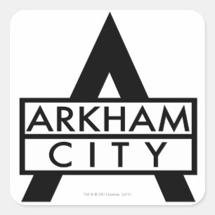 Arkham City Icon Fyrkantigt Klistermärke
