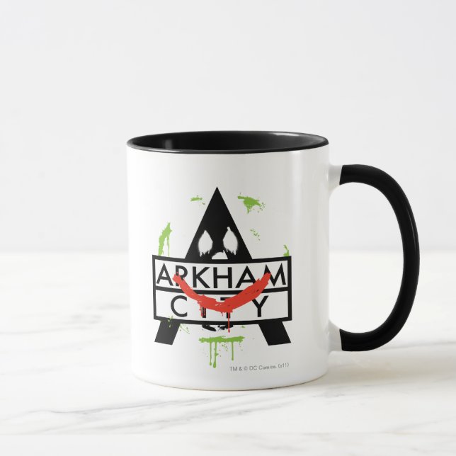 Arkham City Icon w/ Joker marks 2 Mugg (Höger)