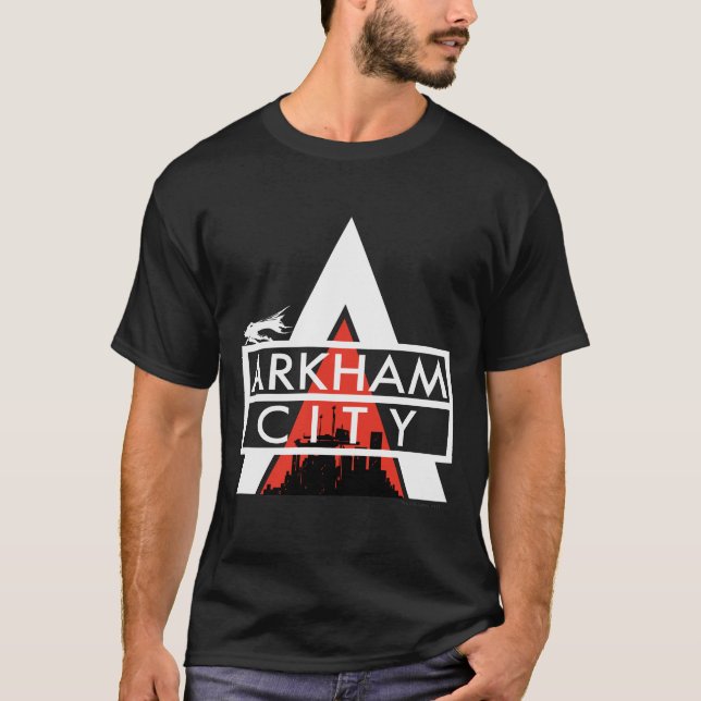 Arkham City Logotyp White Tröja (Framsida)