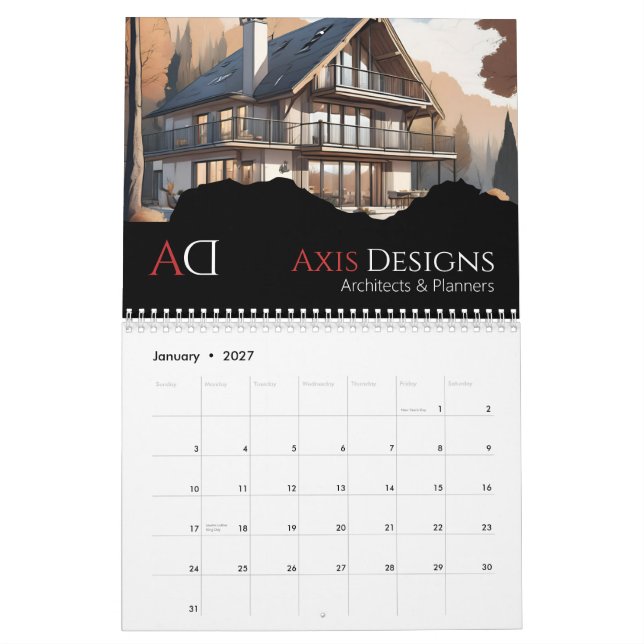 Arkitect-fotokalender | Utformning av utkast Kalender (Jan 2027)