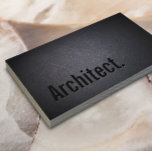 Arkitect - minimalistisk fet Elegant svart Visitkort<br><div class="desc">Det minsta svarta Affärskortet för fetstilt Elegant för arkitekt.</div>