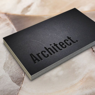 Arkitect - minimalistisk fet Elegant svart Visitkort