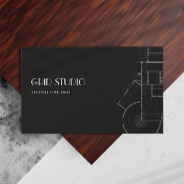 Arkitect-Professionell, Qr-kod, svart Visitkort