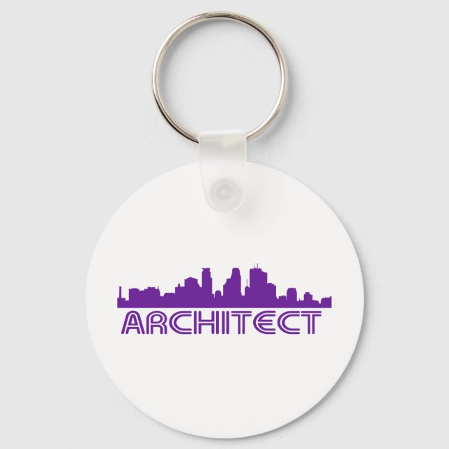 Arkitect Skyline-design! Nyckelring (Framsida)