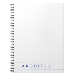 ARKITEKT 6,5x8,75 Spiralblock / Marinblå