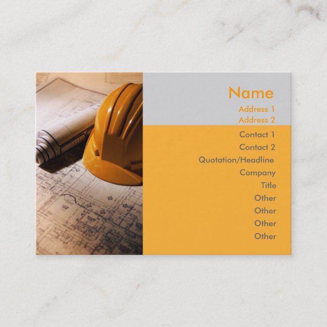 Arkitekt-Affärskort Visitkort (Framsida)