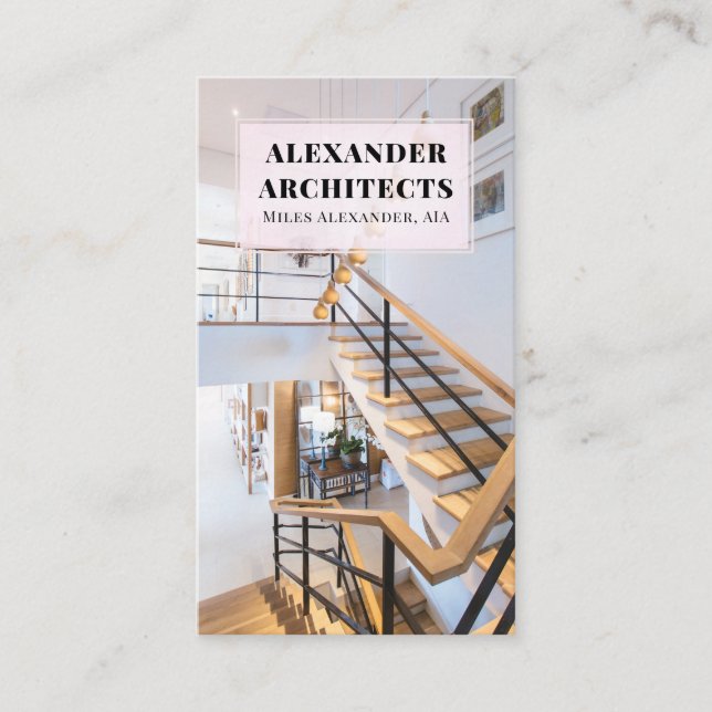 Arkitekt-Affärskort Visitkort (Framsida)