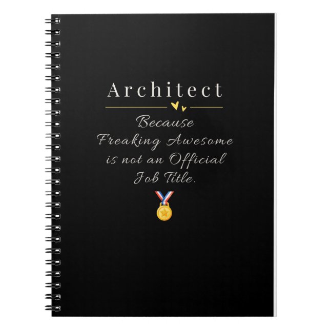 Arkitekt Anteckningsbok (Framsidan)