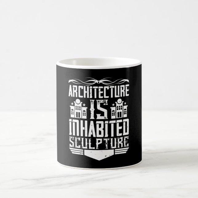 Arkitekt - Arkitekturen är bebodd skulptur Kaffemugg (Center)