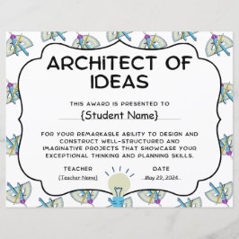 Arkitekt av Ideas Student Recognition Award Award