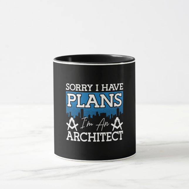 Arkitekt beklagar att jag har planerad arkitektur  mugg (Center)
