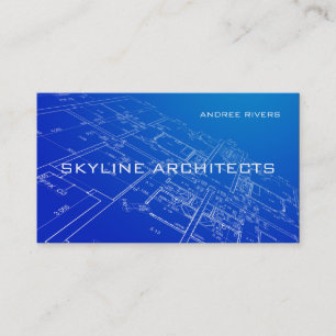 Arkitekt, byggare, allmän entreprenör visitkort