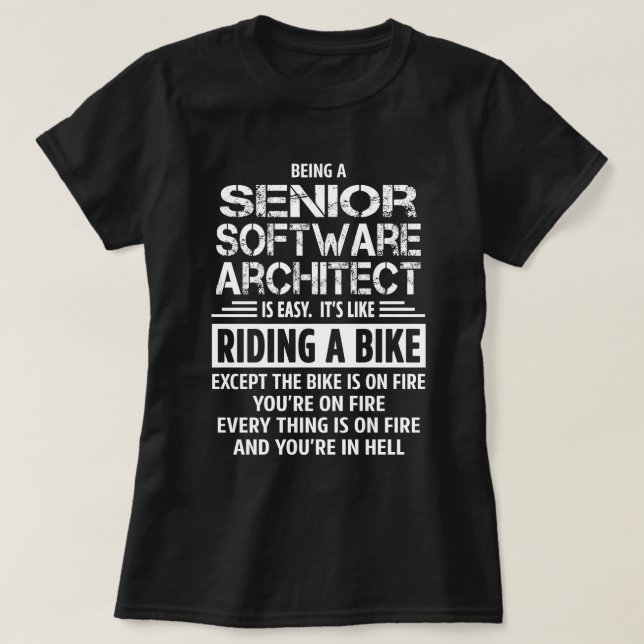 Arkitekt för ledande Software T Shirt (Design framsida)