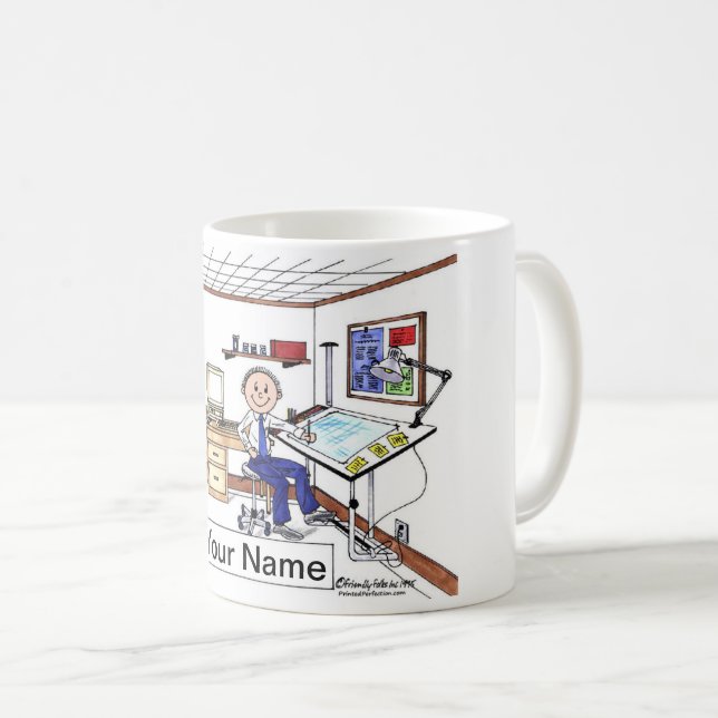 Arkitekt - Ingenjör, manlig Kaffemugg (Framsida höger)
