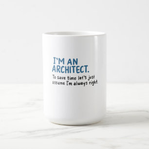 Arkitekt - jag är arkitekt kaffemugg