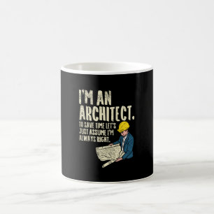 Arkitekt - jag är arkitekt kaffemugg