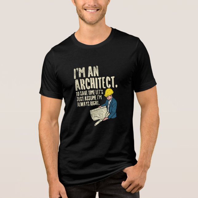 Arkitekt - jag är arkitekt t shirt (Framsida)