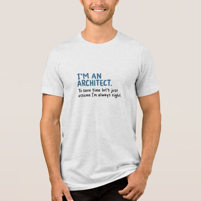 Arkitekt - jag är arkitekt t shirt (Framsida)