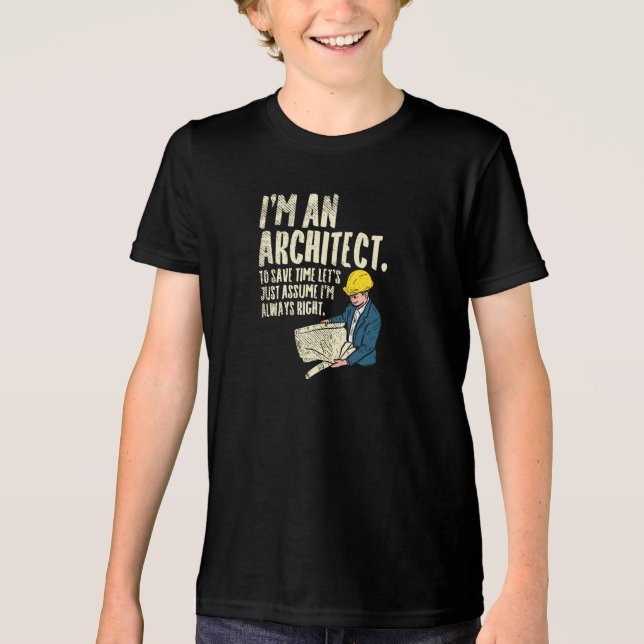 Arkitekt - jag är arkitekt t shirt (Framsida)