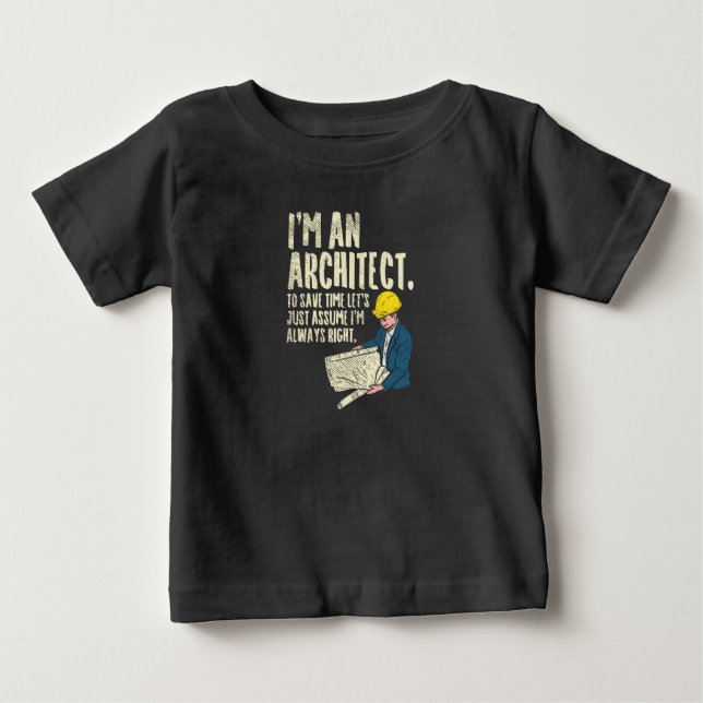 Arkitekt - jag är arkitekt t shirt (Framsida)