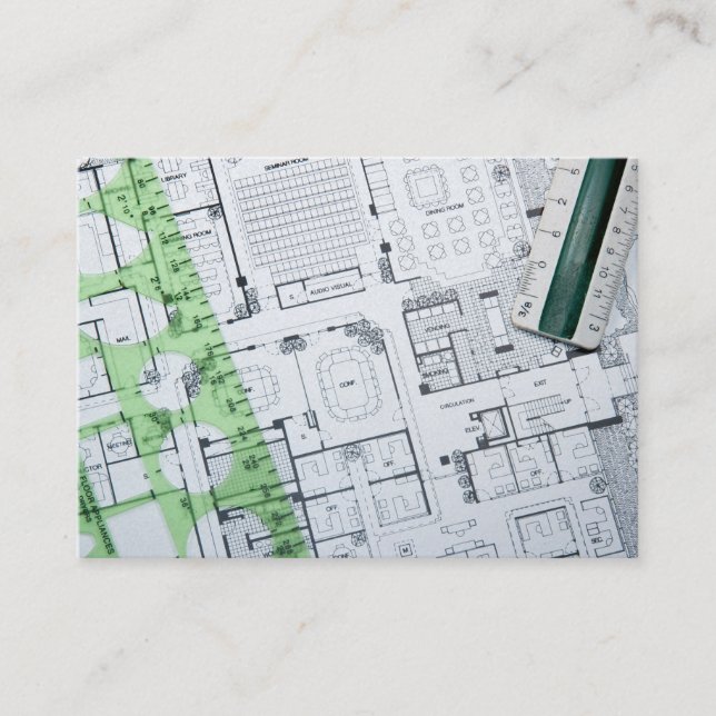 Arkitekt/konstruktör/byggkort - SRF Visitkort (Framsida)