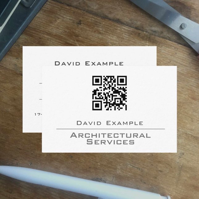 Arkitekt med QR-Affärskort Visitkort (Skapare uppladdad)