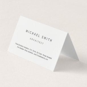 Arkitekt Modern Simple Minimal Affärskort Visitkort