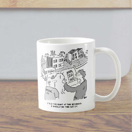Arkitekt och byggare Tittar på House Plans Kaffemugg