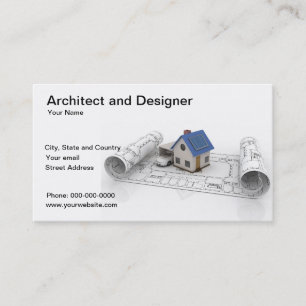 Arkitekt- och designeraffärskort visitkort