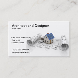 Arkitekt- och designeraffärskort visitkort