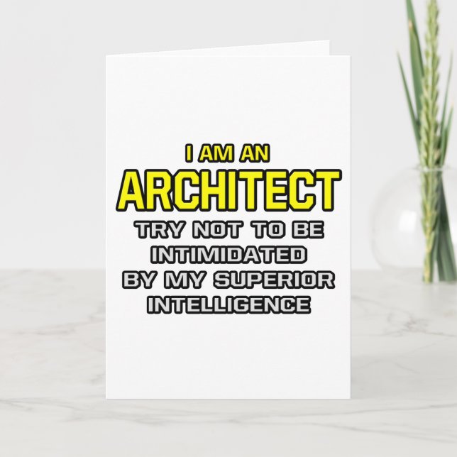 Arkitekt.. överlägsen intelligens kort (Framsida)