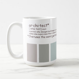 Arkitekt. Överskrider Juxtaposition Coffee Mugg