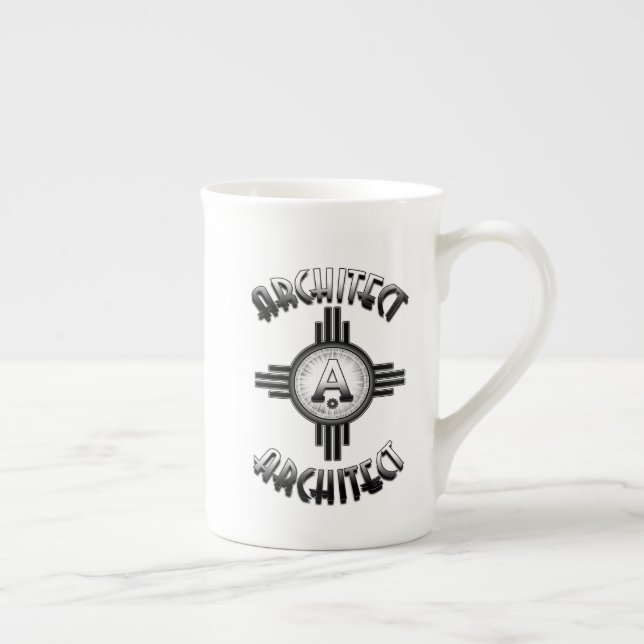 Arkitekt Retro - Arkitects Merch Benporslin Mugg (Höger)