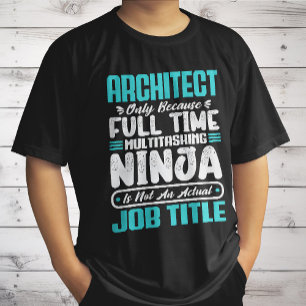 Arkitekt Roligt jobb yrke karriär arkitektur T Shirt