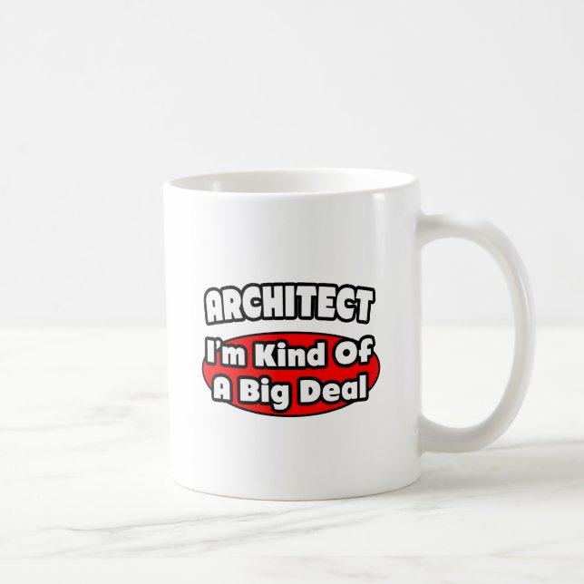 Arkitekt...stor affär kaffemugg (Höger)