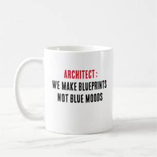 Arkitekt Vi gör blåavtryck, inte blå moder Kaffemugg