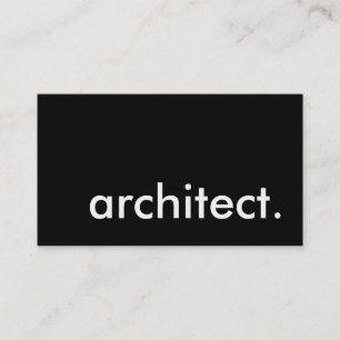 arkitekt. visitkort