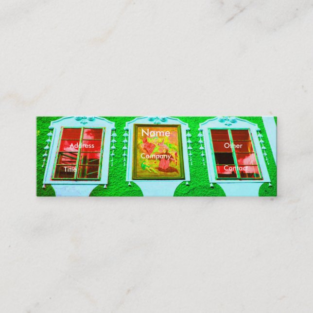 Arkitekt Windows III Mini Visitkort (Framsida)