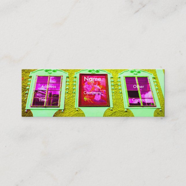 Arkitekt Windows IV Mini Visitkort (Framsida)