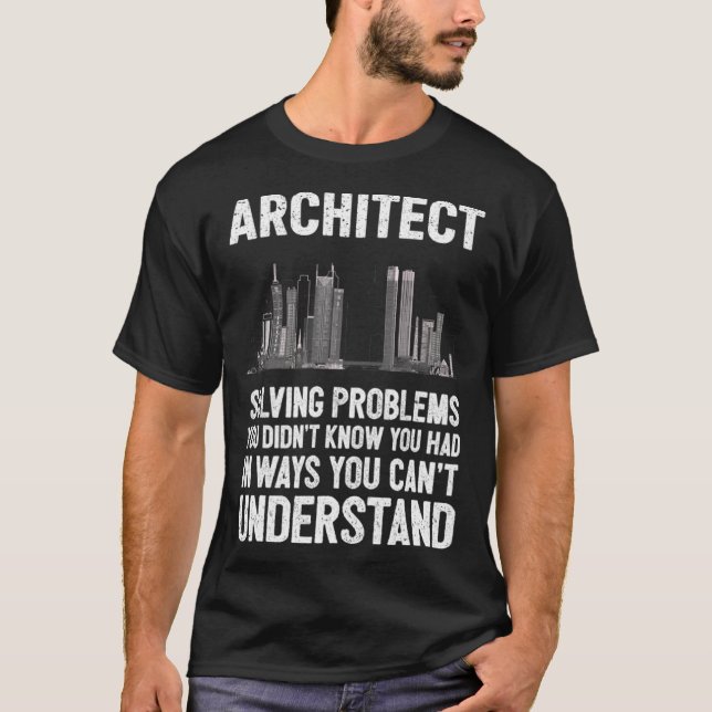 Arkitektarkitektur byggnad t shirt (Framsida)