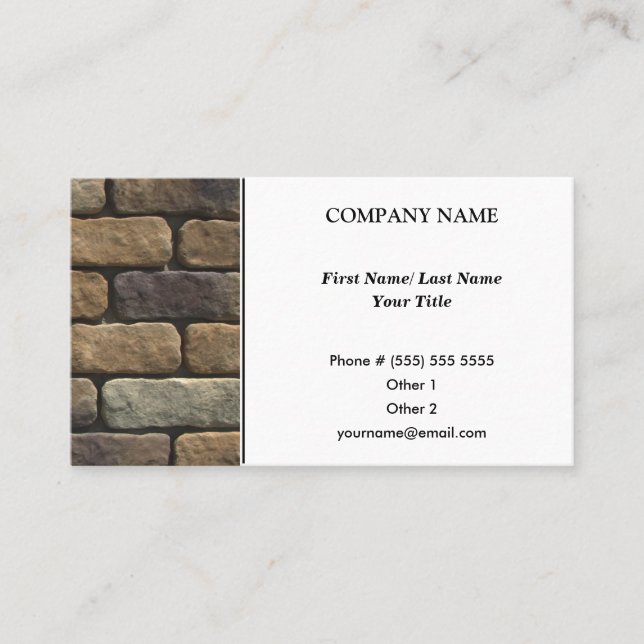 Arkitektärt Affärskort Visitkort (Framsida)