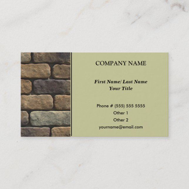 Arkitektärt Affärskort Visitkort (Framsida)