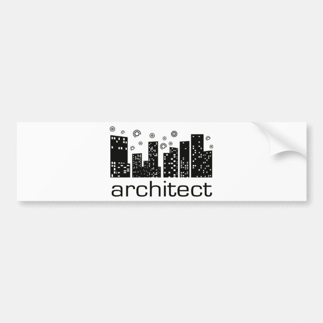 Arkitektbyggnader kyler design! bildekal (Framsidan)