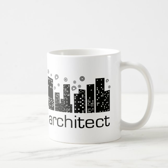 Arkitektbyggnader kyler design! kaffemugg (Höger)
