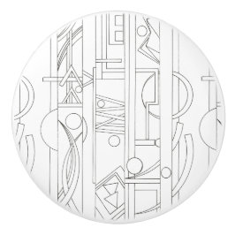 Arkitektens Dream-Modern Bauhaus Geometric Art Knopp