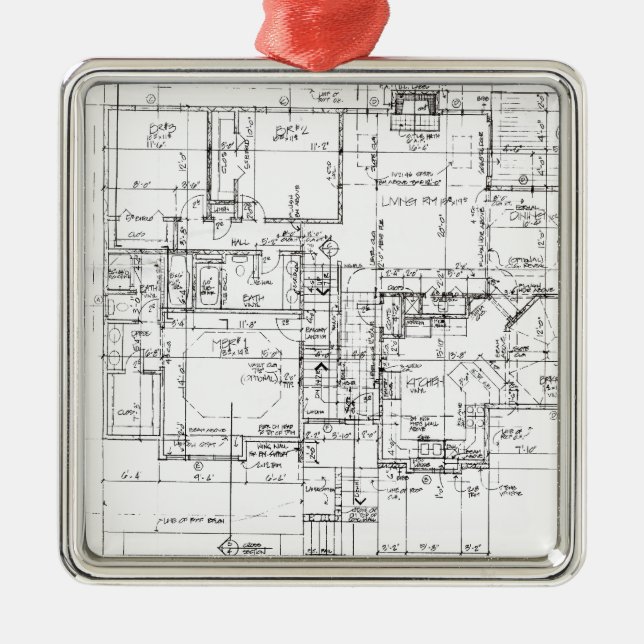 Arkitekter allt! julgransprydnad metall (Framsidan)