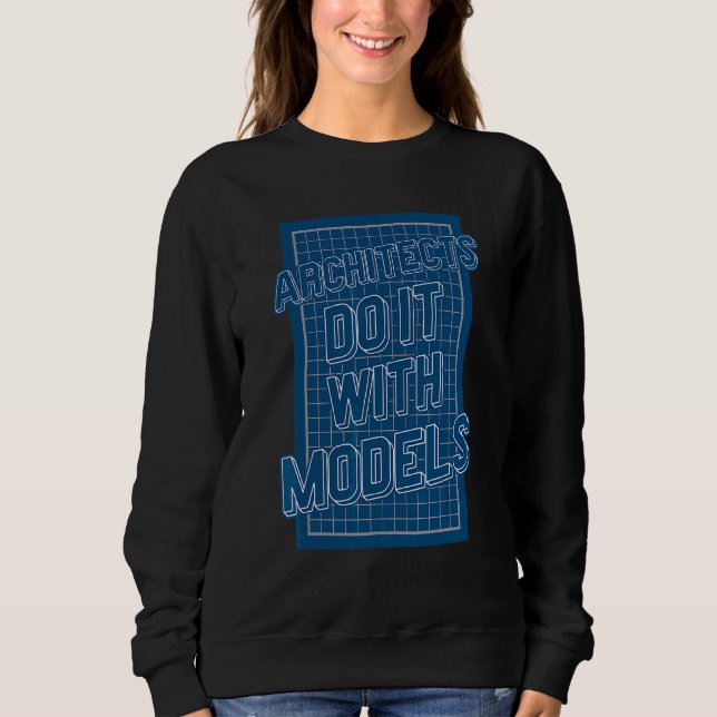 Arkitekter gör det med modeller t shirt (Framsida)