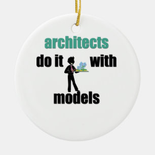 arkitekter gör det med modellerar julgransprydnad keramik