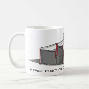Arkitekter gör det med modellerar muggen kaffemugg